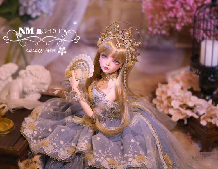 1/3 60Cm Hars Bjd Sd Pop Valentijnsdag Kerstcadeaus Voor Meisje Make-Up Fullset Lolita/Prinses Pop met Kleren Bjd Pop