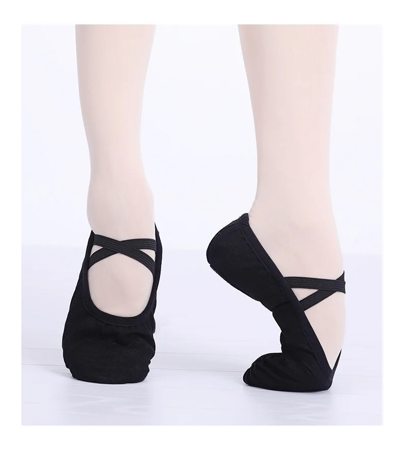 Frauen Ballett Schuhe Leinwand Mädchen Tanz Hausschuhe Split Sohle Gymnastik Yoga Tanzen Schuhe Kinder Erwachsene Ballerina Schuhe – Detail 10