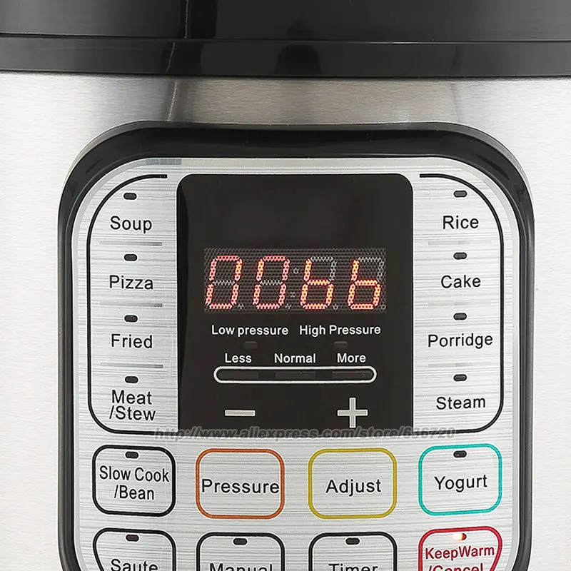 طنجرة ضغط قابلة للبرمجة متعددة الاستخدام 7 في 1، طباخ بطيء، طباخ أرز، قدر بخاري، Sauté، صانع زبادي وتدفئة، 6 كوارت