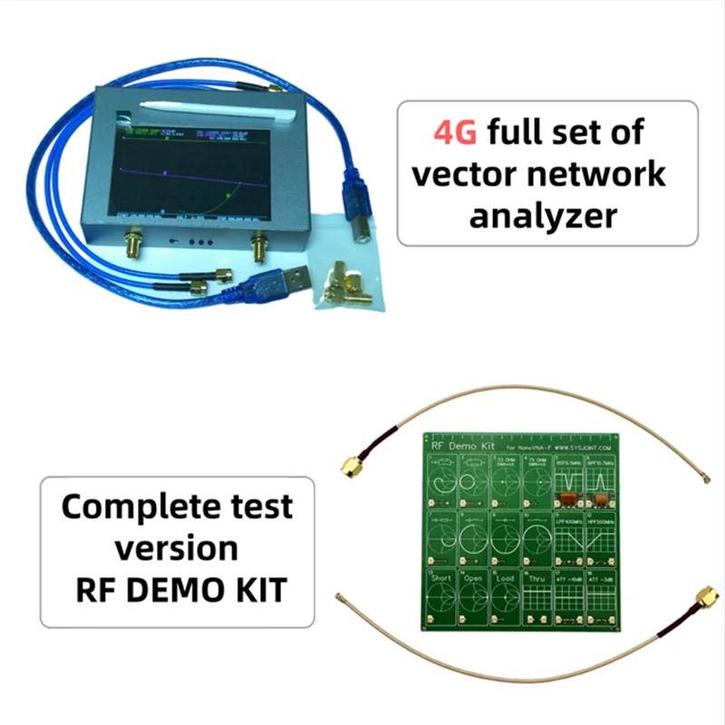 NanoVNA V2 Plus4 VNA 4 inch 4GHz Vector Network Analyzer  Antenna 50kHz-4GHz Shortwave HF VHF UHF 70-90dB With 18650 Battery