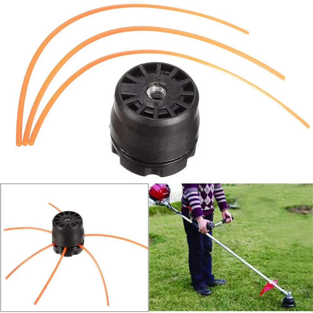 Grass Head Weeder With Mowing Rope Trimmer Head Lawn Mower Accessories Cutting Thread Head