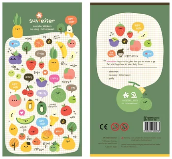 Korean Import Brand Sonia Fruit Food Puffy 3D Stickers Scrapbooking Diy  Diary Stationery Stickers School Supplies