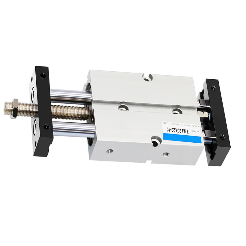 Pneumatic Double Shaft Double Rod TNJ Adjustable Stroke Cylinder TN10/16/20/25/32 mm Bore 20/30/40/50/75/100 mm Stroke.