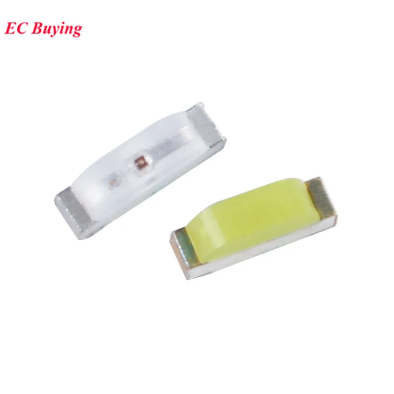 100pcs 1204 0602 0802 SMD LED Side-emitting Diode Yellow-green Emerald Green White Red Blue Yellow Orange Side Light Emitting