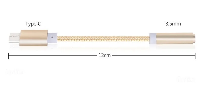 مضفر كابل محول USB-C نوع C إلى 3.5 مللي متر جاك سماعة كابل الصوت Aux كابل محول ل شاومي هواوي للهواتف الذكية