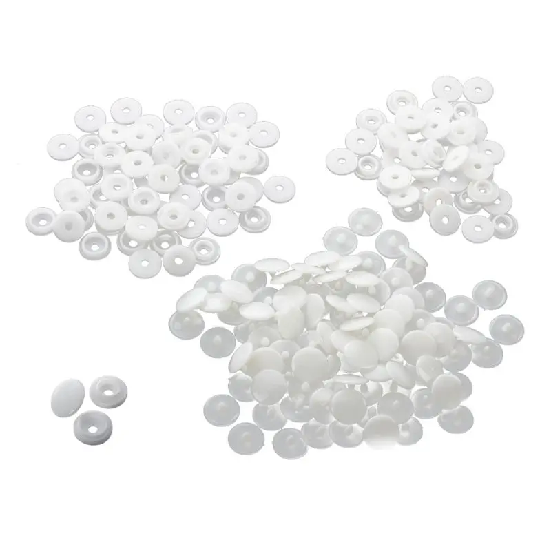 50 pcs T3 KAM SNAPS press studs Scrapbook Sewing buttons white Retail