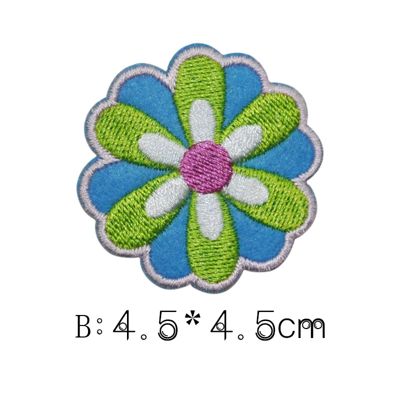 Fine ricamato cucire ferro sulle toppe colorate Mandala fiori distintivi margherita per borsa Jeans cappello T Shirt Appliques fai da te decorazioni