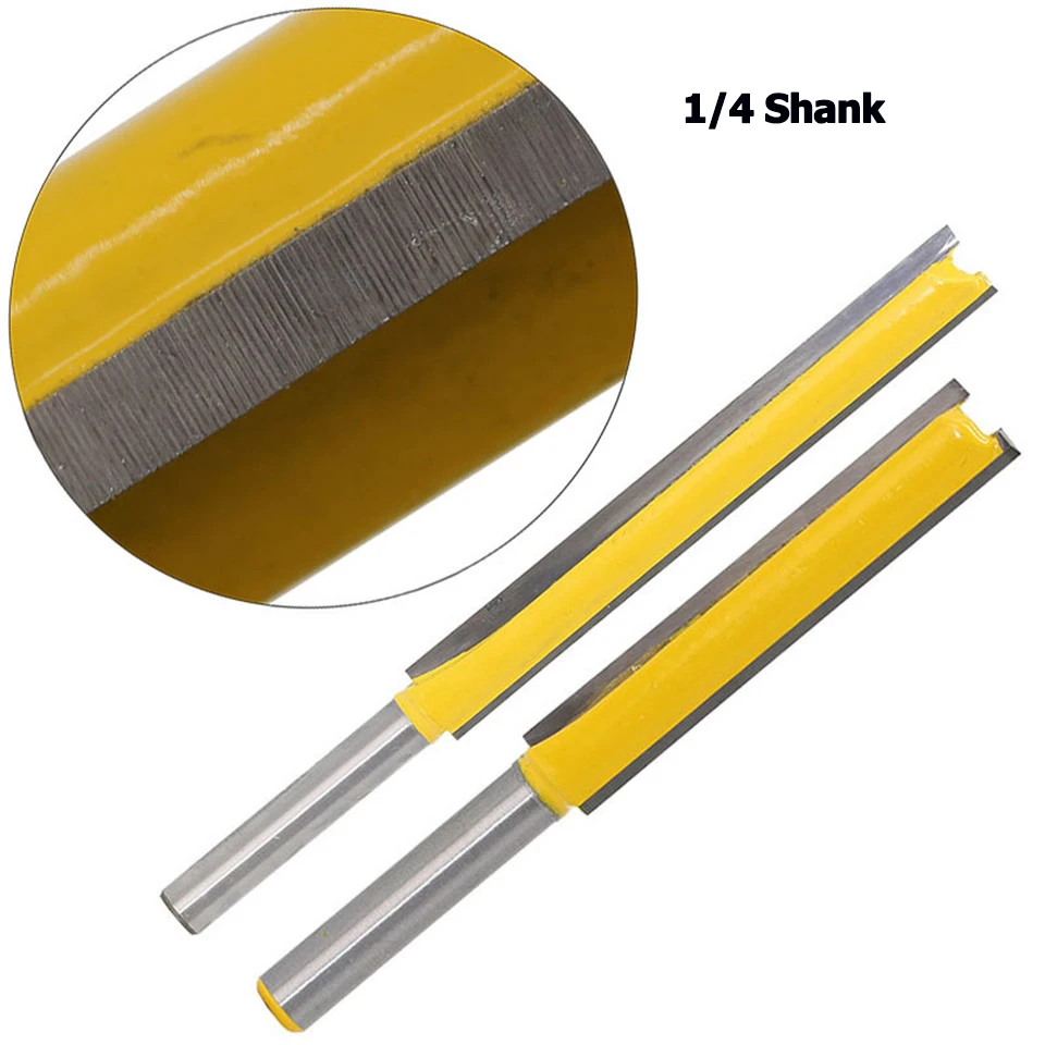 Imagem -04 - Vack-long Straight Router Bit Fresa de Madeira Trimmer End Mill Cnc Cutting Ferramentas para Madeira 48 mm Shank 6.35 mm 50 mm 63 mm 76 mm