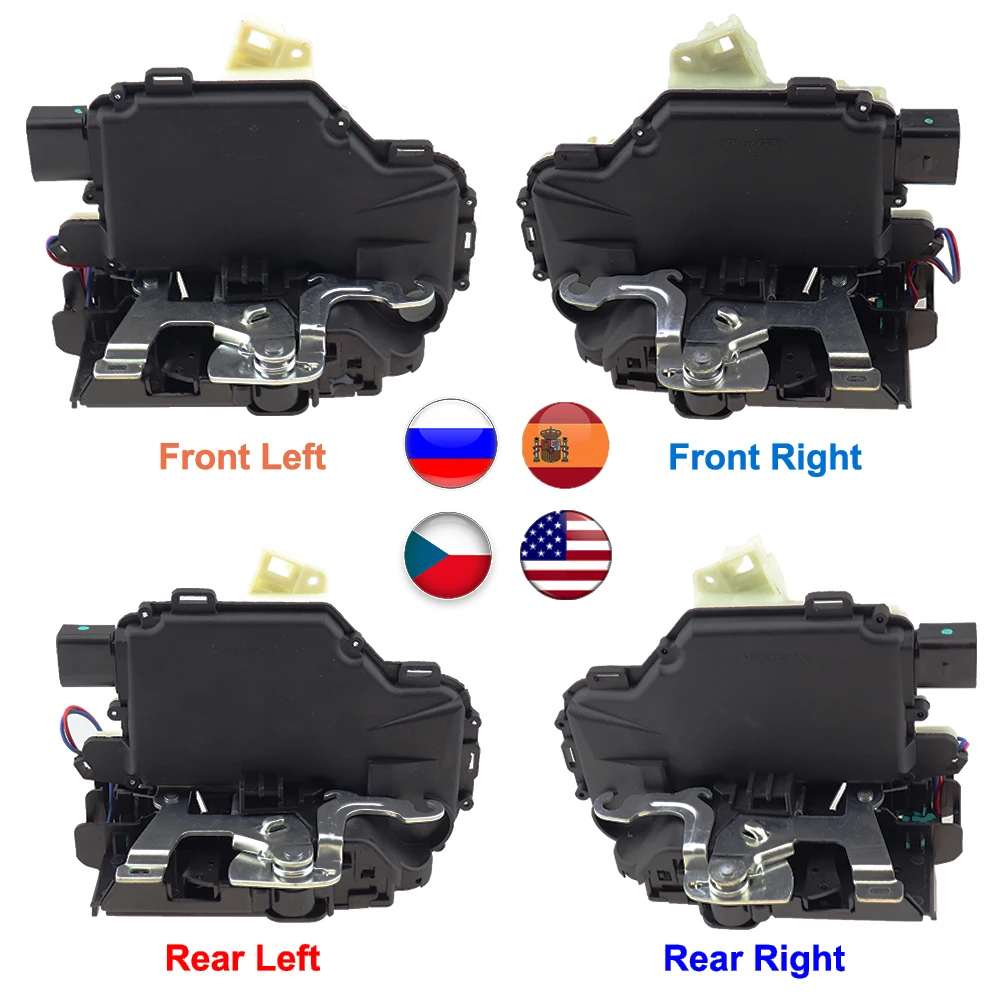 3B1837015A Car Central Door Lock Actuator Latch Module Motor Mechanism Fit For VW Passat B5 Golf Jetta MK4 Beetle Octavia Bora