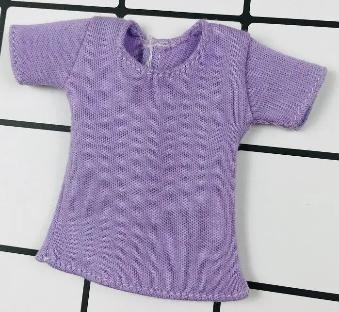 1PCS Blyth Kleidung Weiß/Rosa/Rot/Grau/Schwarz Kurzes klassisches T-Shirt für Momoko, Obistu, Licca, FR 1/6 Puppe – Detail 10