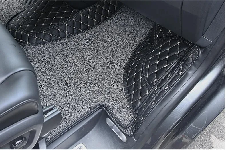 High quality rugs! Front seats car floor mat for Volkswagen Multivan T5 T6 2 seats 2022-2003 waterproof double layers carpets