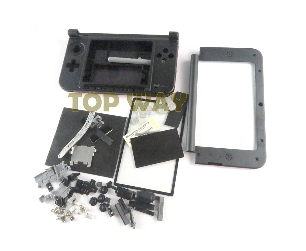 1set Full Set Case Shell Housing Cover For Nintend 3DS XL LL High Quality with button rubber parts Housing Shell Case