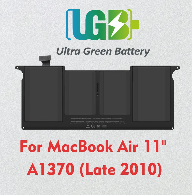 UGB nuova batteria A1375 per Apple MacBook Air 11 "pollici A1370 (versione fine 2010) MC505 MC506 MC507LL/A