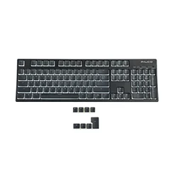 YMDK 108 PBT Double Shot Doubleshot Shine Through ANSI ISO OEM Profile Pudding Keyacp For MX Mechanical Keyboard