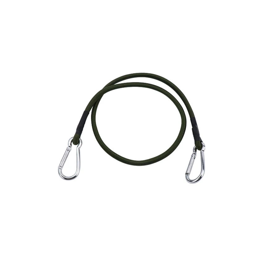 Cavo elastico con gancio cinghie per impieghi gravosi 2 ganci da arrampicata corda elastica resistente cavo antiurto legare 120x0.8cm, 90x0.8cm, 60x0.8cm