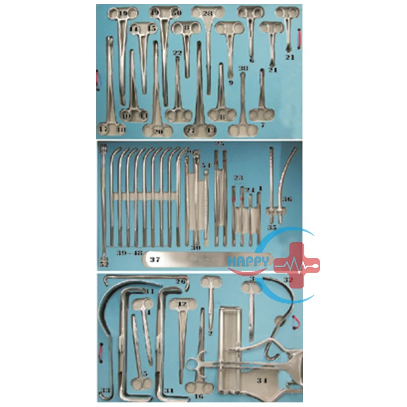 SA0090 Good quality Abdominal surgical instrument set/Medical laparotomy surgical instruments set