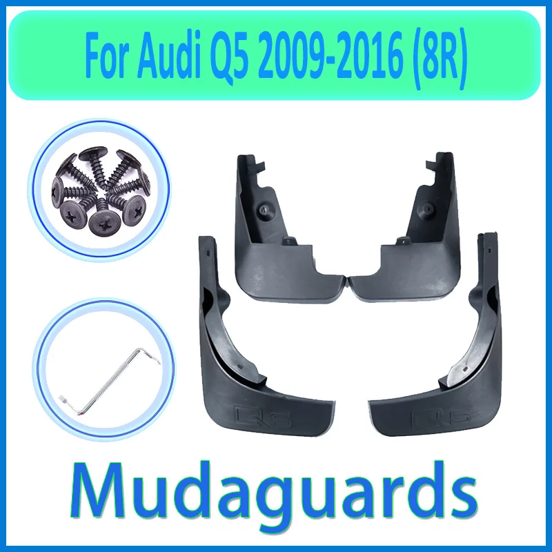 for Audi Q5 2009~2016 8R 2010 2011 2012 2013 2014 2015 Car Fender Mudguard Mud Flaps Guard Splash Flap Car Accessories