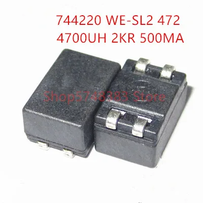 

10PCS/LOT 744220 WE472 2X4.7MH 0.5A 500VAC 80V 9.2X6X5MM inductor