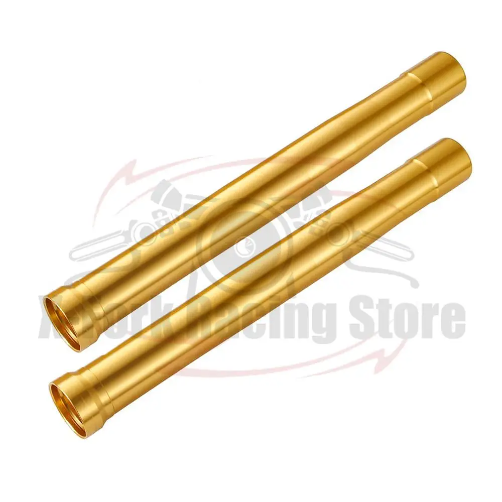 Front Fork Outer Tubes Fork Pipes Pair For Yamaha T-max 530 2015-2018 2016 2017 Shock Bar Brake Suspension Aluminum Gold 477mm 