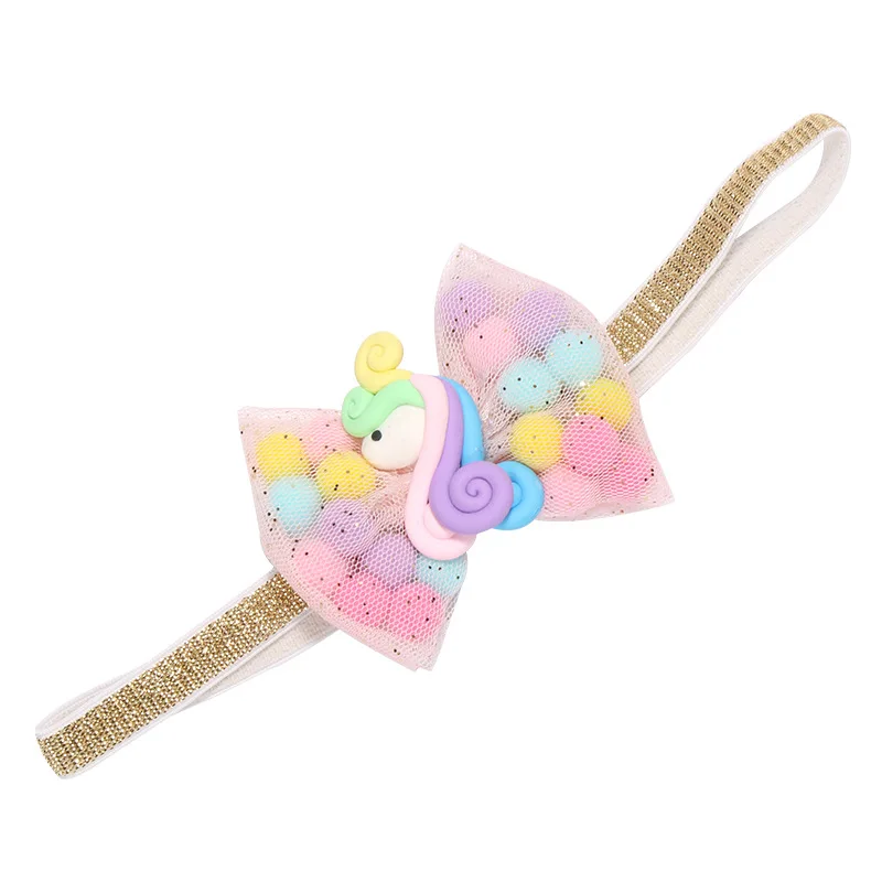 New Fashion ins Kids Girl Headband Unicorn Rainbow Hair Band Headband Hairband Hair Apparel Accessories Kids Headpiece Headwear