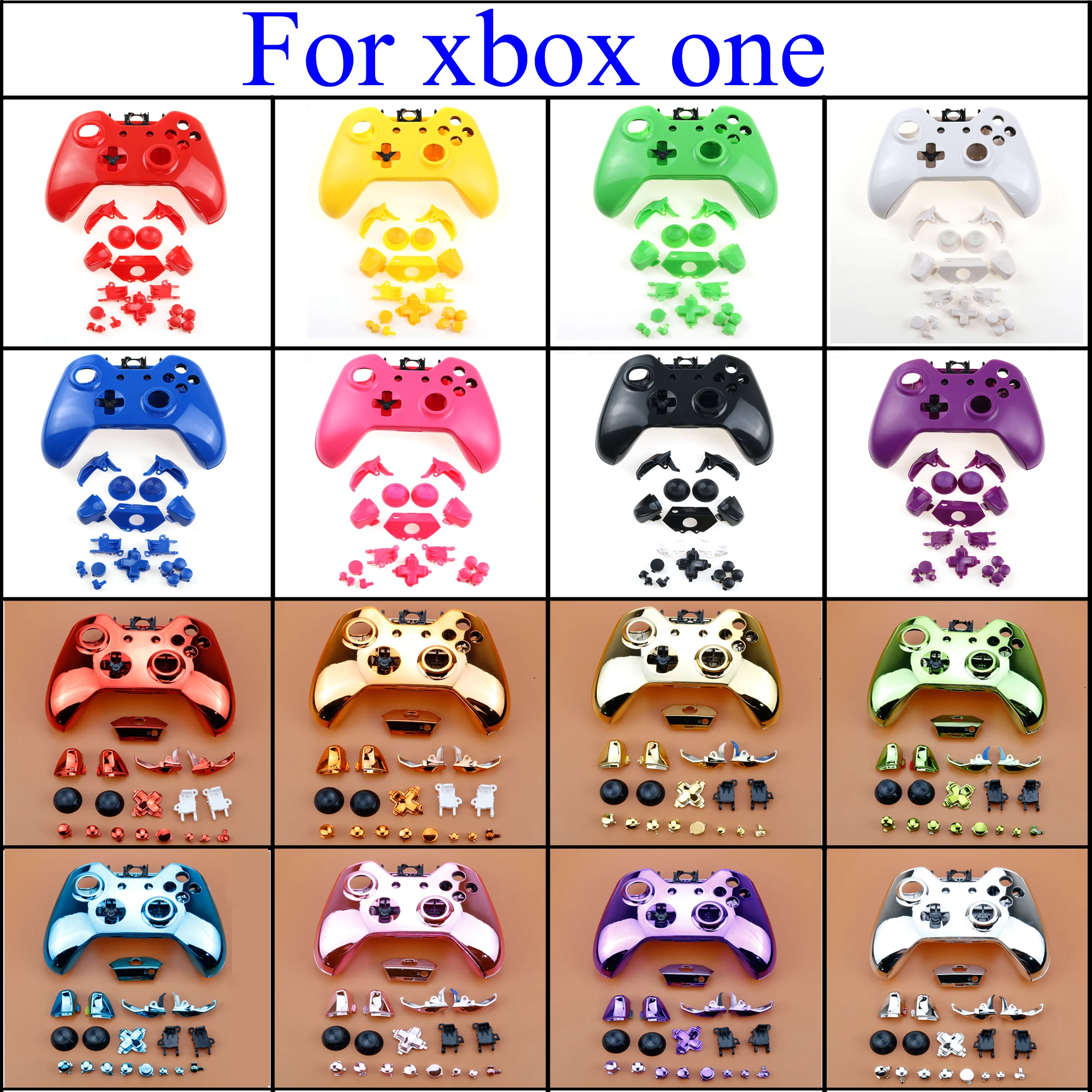 YuXi Shell for Xbox One Replacement Full Shell And Buttons Mod Kit Matte Controller Custom Cover Housing For Xbox One