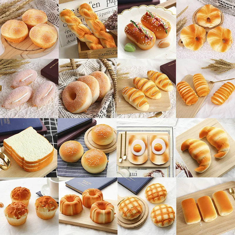 2021 pão mole torradas comida simulação criativa donuts lento aumento squeeze alívio do estresse brinquedos spoof tease pessoas brinquedo de desktop