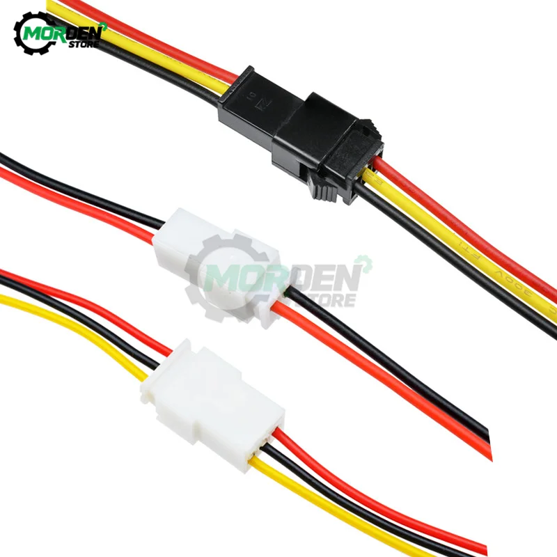 5Pairs 2Pin 3Pin JST Plug Male to Female Cable 3mm/2.54mm Connector Adapter 10cm/15cm/20cm/30cm for 3528 5050 LED Light Strip