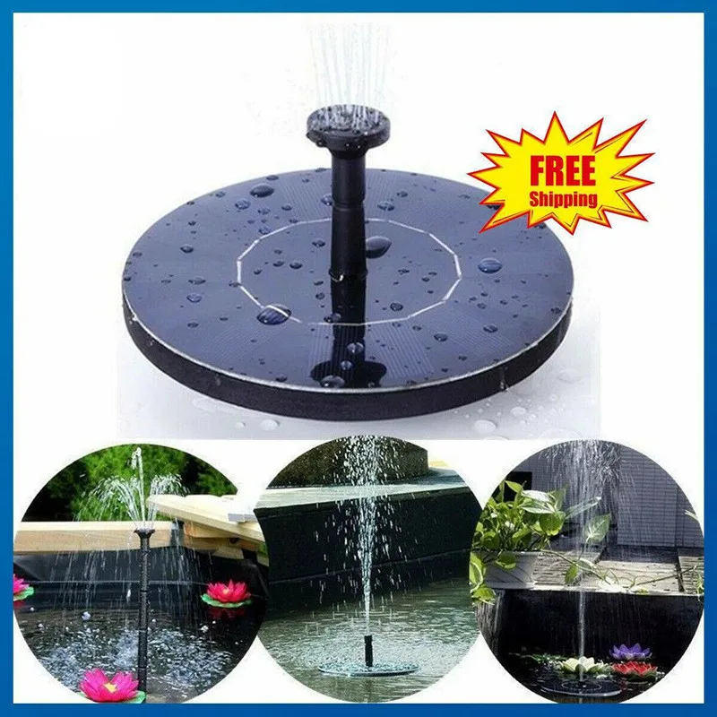 

Mini Solar Power Water Fountain Garden Pool Pond 30-45cm Outdoor Solar Panel Bird Bath Floating Water Fountain Pump Garden Decor