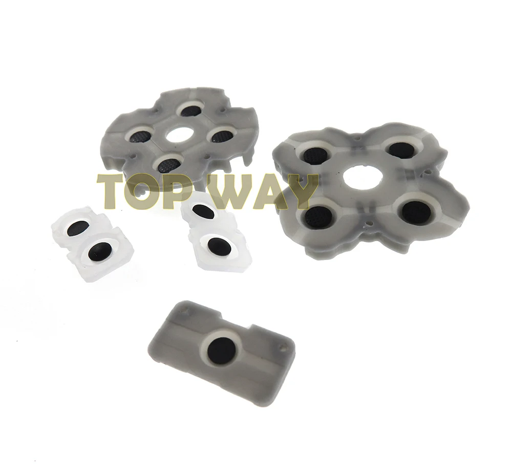 50 juegos V1 V2 para PS5 junta de goma conductora pieza de repuesto L R ABXY botón para PlayStation 5 controlador d-pad