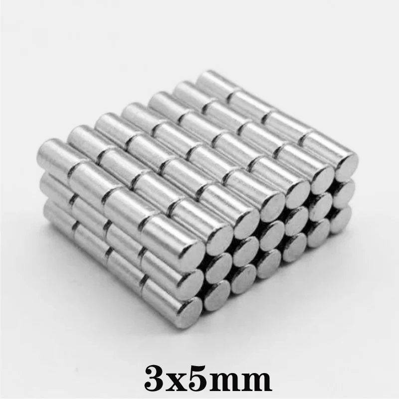 

50~1500pcs 3x5 mm Powerful Strong Magnetic Magnets 3mm x 5mm Permanent Neodymium Magnets disc 3x5mm Small Round Magnet 3*5 mm