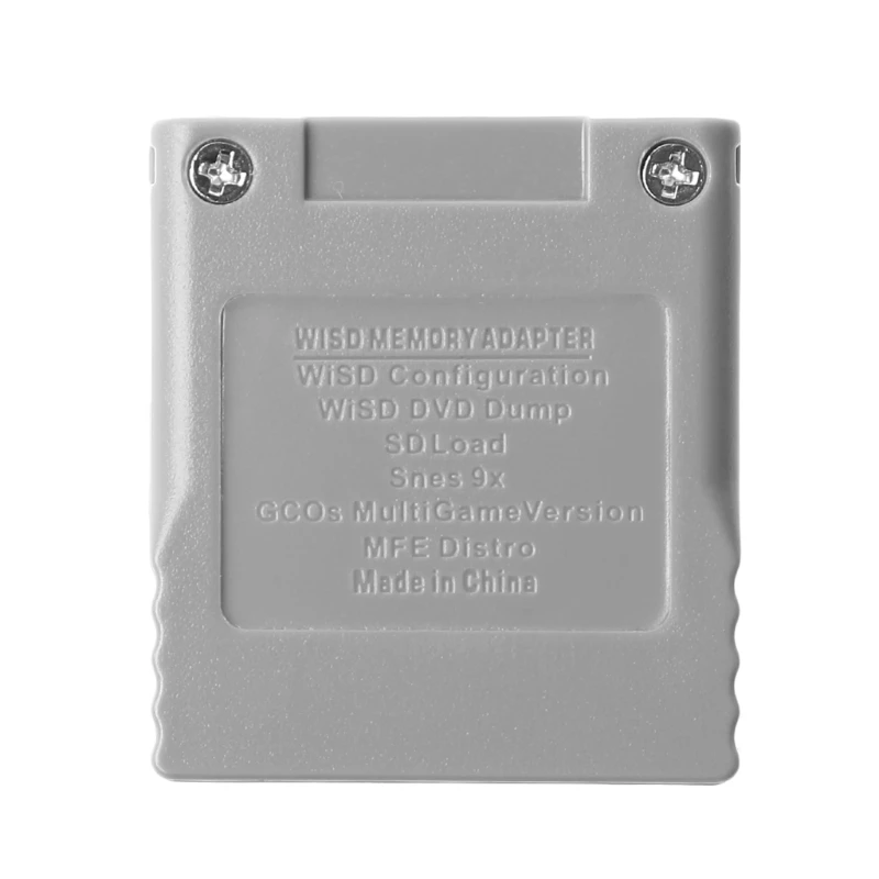 Adaptador convertidor de lector de tarjetas de memoria Flash SD para consola Nintendo Wii NGC