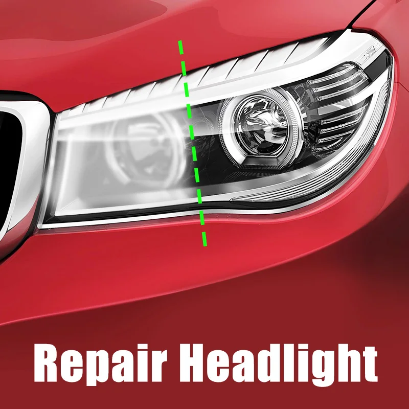 Car Headlight Polish Restoration Kit Brightening Headlight Repair Lamp Renovation Agent Lamp Cleaning Car Care HGKJ 8