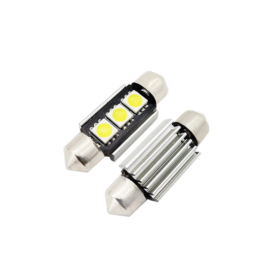 Car Led 3Smd 36mm Dc 12v Festoon Interior Dome Door Light White Lamp turn signal Bulb