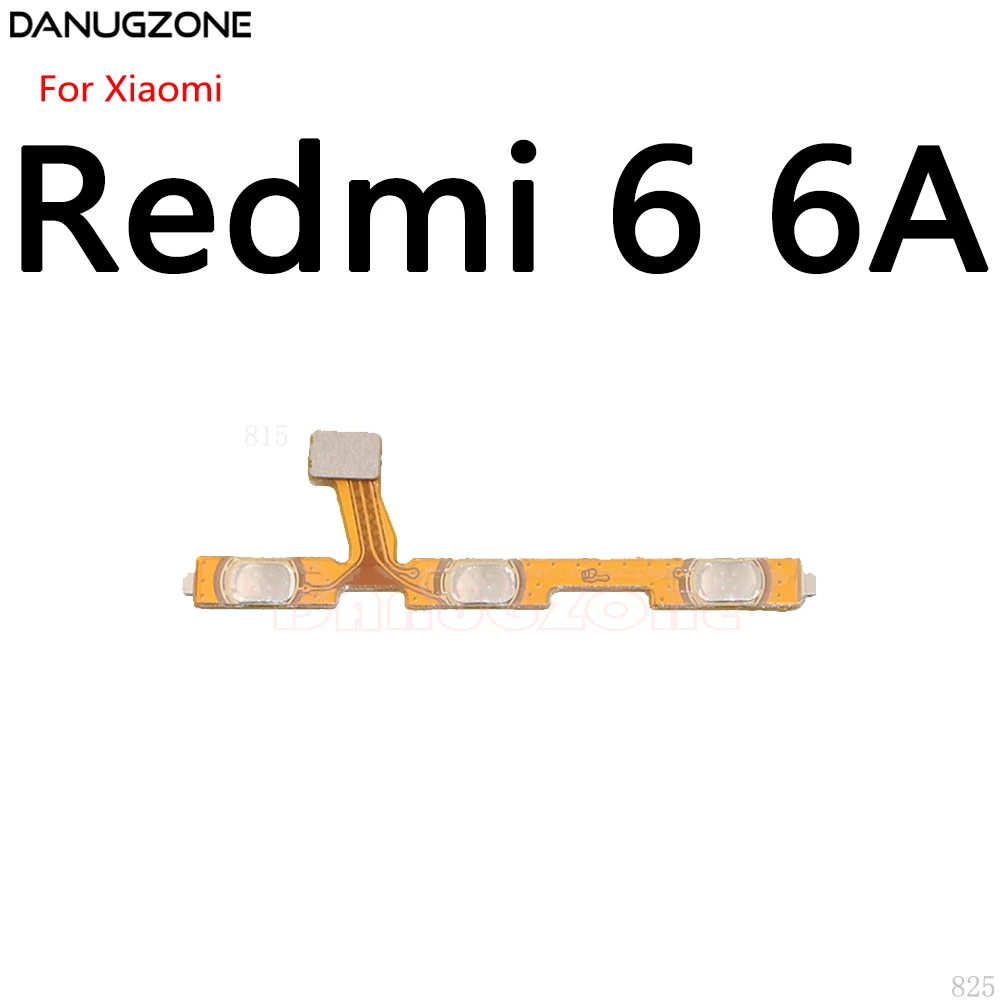 Power Button On / Off Volume Mute Switch Button Flex Cable For Xiaomi Redmi 6 Pro 7 6A 7A 8 8A 9 9C 9A 9C 10X 4G 5G