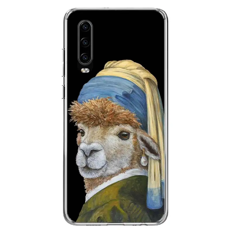 Lama Llama Alpacas Cover Phone Case For Huawei P30 P20 P10 P40 P50 Pro Mate 20 40 30 10 Lite Popular Fundas Art Gift Coque