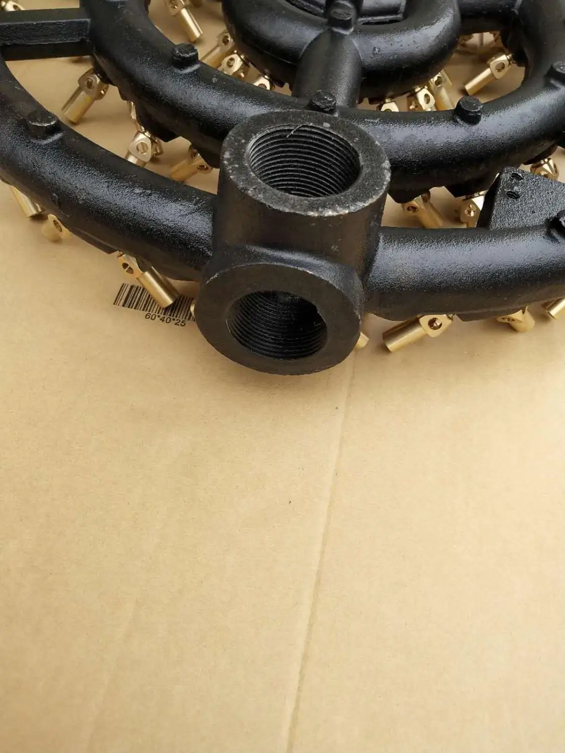 Supper quality Cast iron 104 nozzles gas jet tips burner for kitchen cooking propane  jet burner with brass orifice lpg or lng
