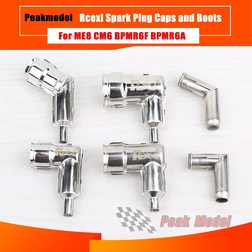 Rcexl Spark Plug Caps and Boots for NGK ME8 ME-8 CM6 CM-6 BPMR6F BPMR6A