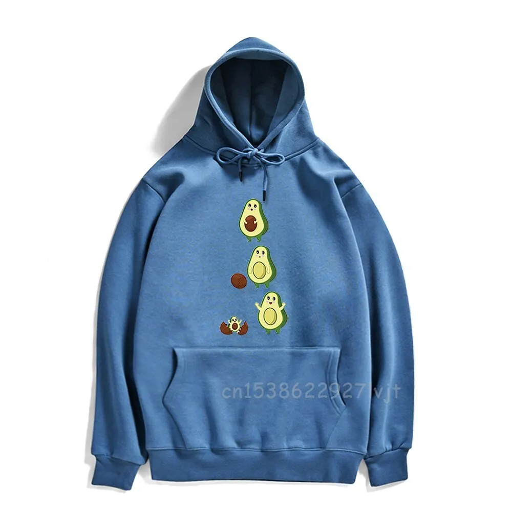 Hoodies Cute Avocado Cartoon Printing New Man Pullover Punk Street Women Men Hoody Fashion Hooded Sweatshirt