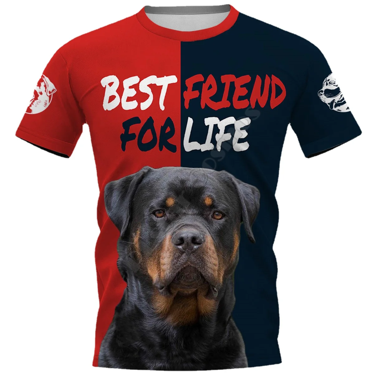 PLstar Cosmos Best Friend Rottweiler 3D Printed t shirts women for men Summer Casual Tees Short Sleeve T-shirts Short Sleeve