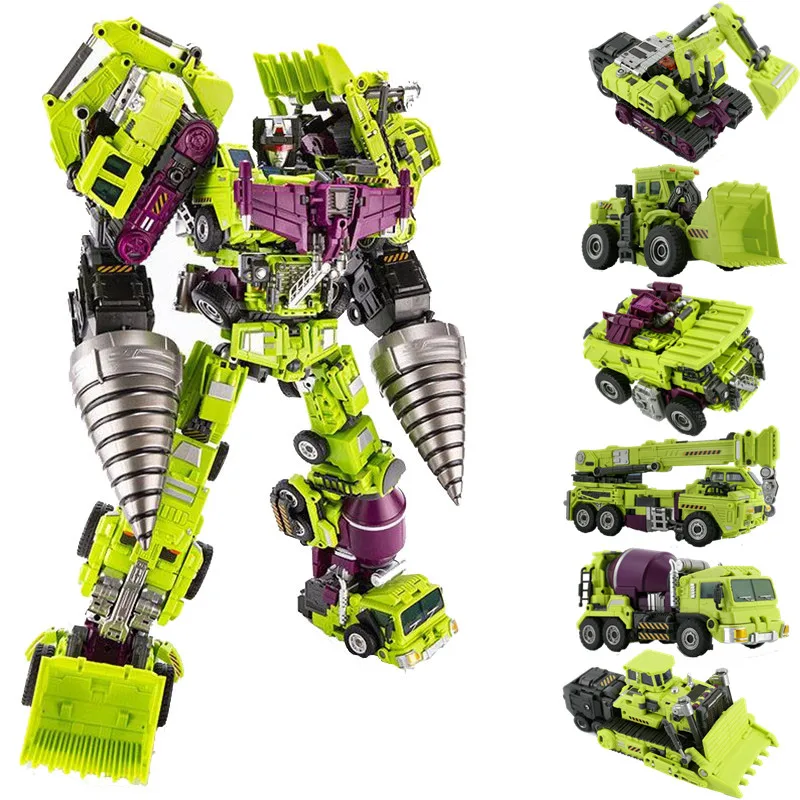 IN STOCK JINBAO Big 50CM Anime Devastator Toys KO Action Figure G1 Robot Car Trucks Model Boy Kids Weapon Accessories