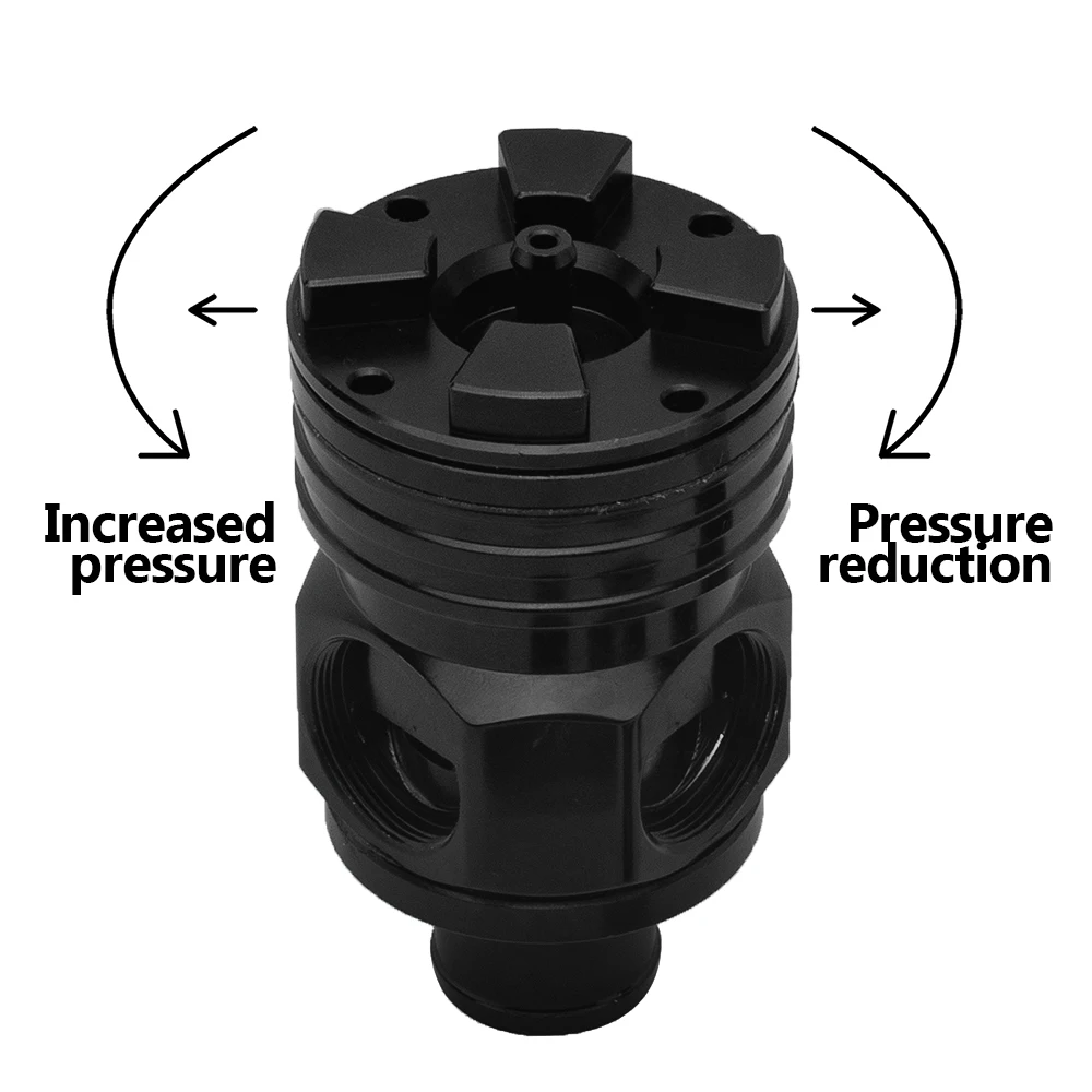 Katup Buang Aluminium BOV S Diverter Turbo Boost untuk Volkswagen GTI Jetta Audi 1.8T 2.7T Dengan kotak dan logo