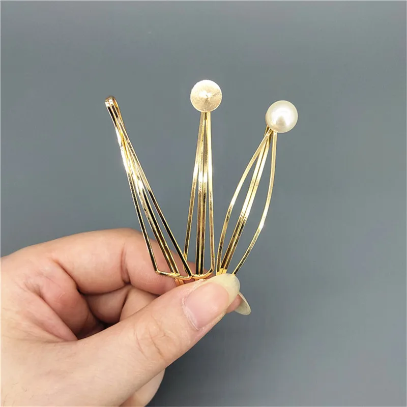 2/3/5/10PCS Gold Metal Hair Clips Pins For Girls Women Headwear Sweet Hairpins Barrettes Styling Hair Accessories Gift Wholesale