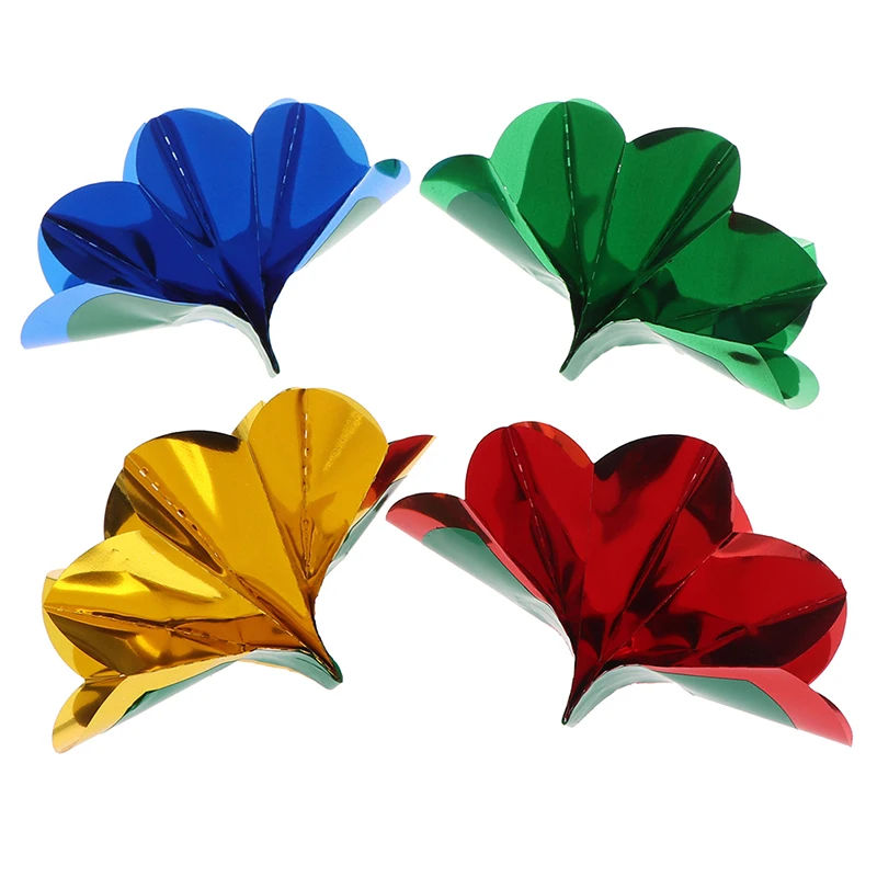 9 Pcs/Set Flower From Empty Hand Magic Trick PVC Sequins Appearing Paper Flower Close Up Stage Magic Illusion Props