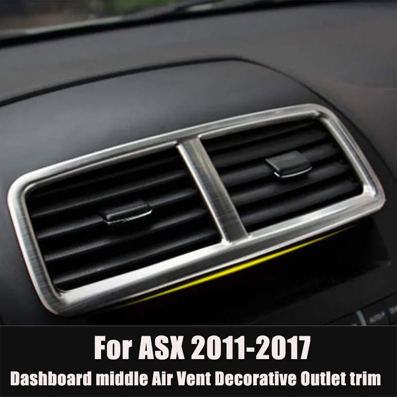 Car interior air vent decorative trim frame sticker case For Mitsubishi ASX 2011-2019, Auto Accessories car styling