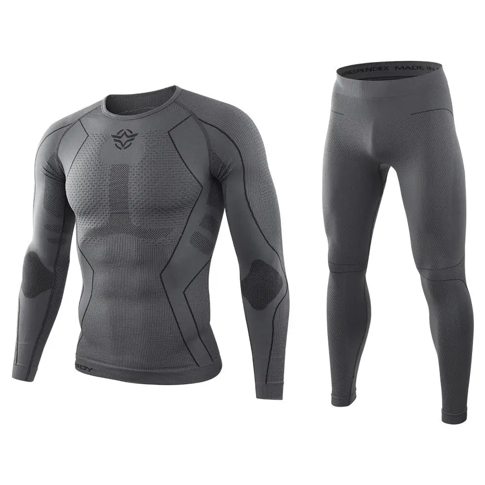 Seamless Tight Tactical Thermal Underwear Men Outdoor Sports Function Breathable Training Winter Thermo Underwear Long  Johns