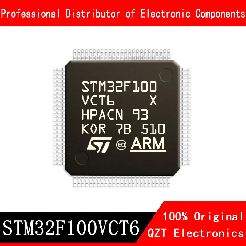 5ชิ้น/ล็อตใหม่ STM32F100VCT6 STM32F100 LQFP-100ไมโครคอนโทรลเลอร์ MCU ในสต็อก