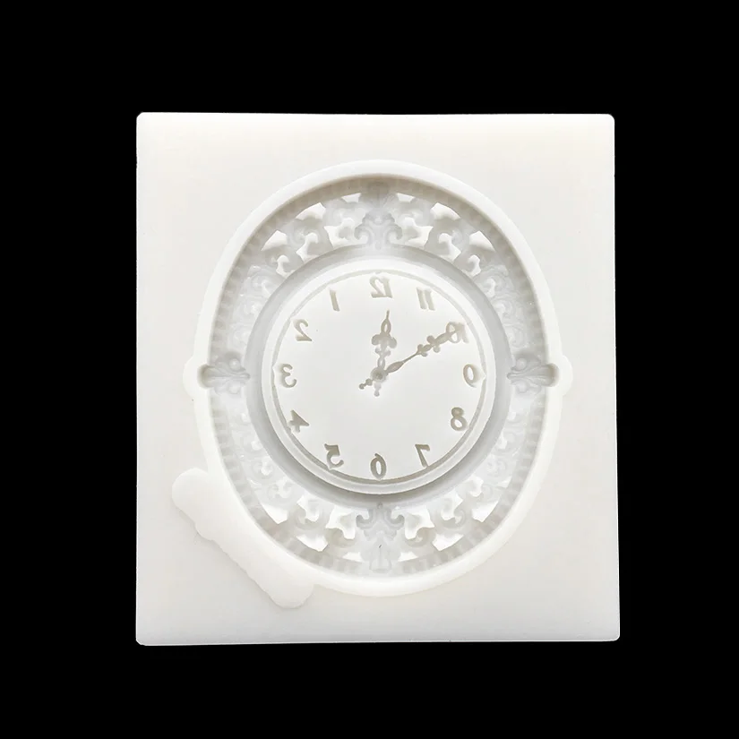 Clock Silicone Sugarcraft Mold Fondant Cake Decorating Tools Cupcake Chocolate Baking Molds