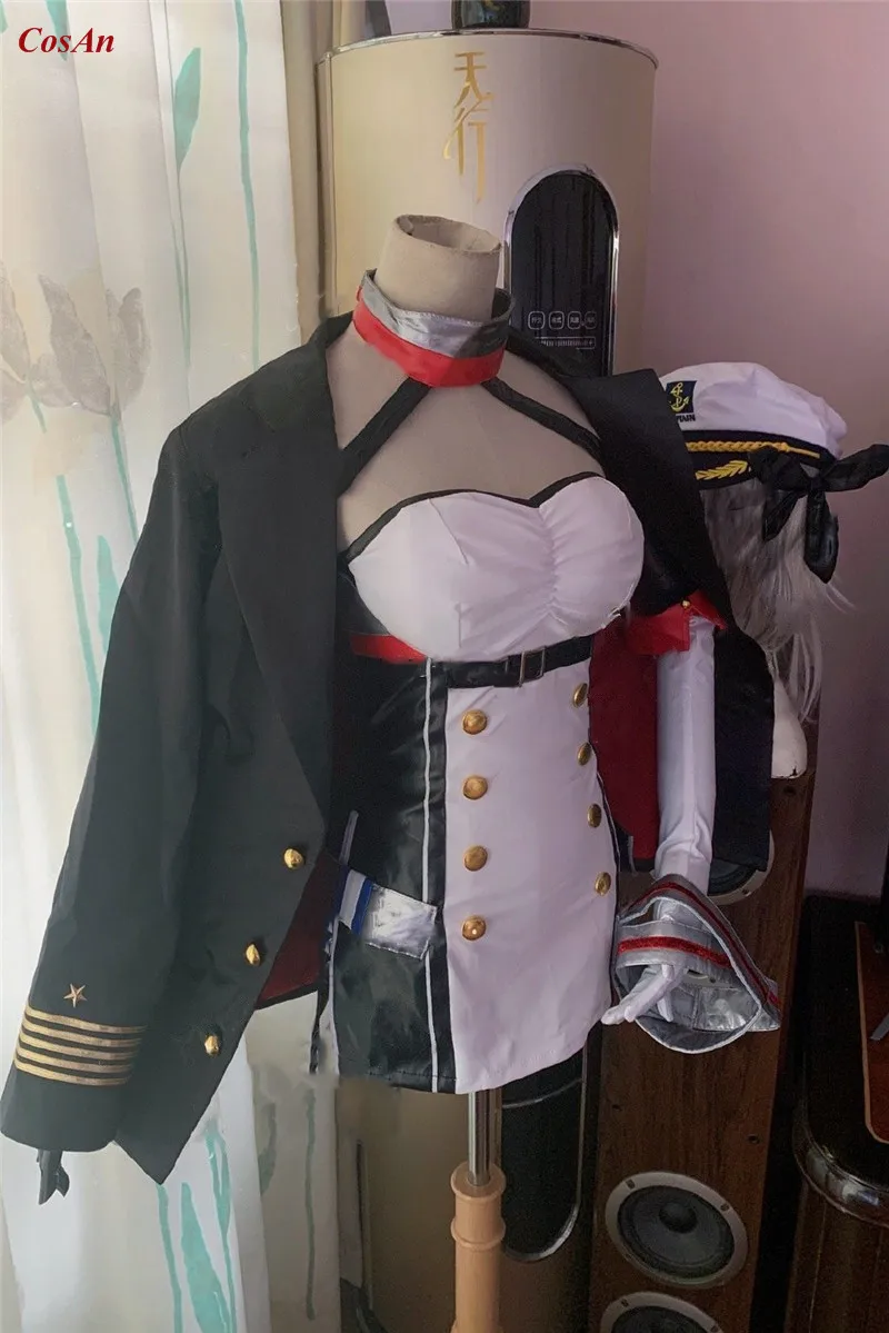 Game Azur Lane USS Honolulu Cosplay Costume High Quality Battle Uniform Unisex Activity Party Role Play Clothing Custom-Make