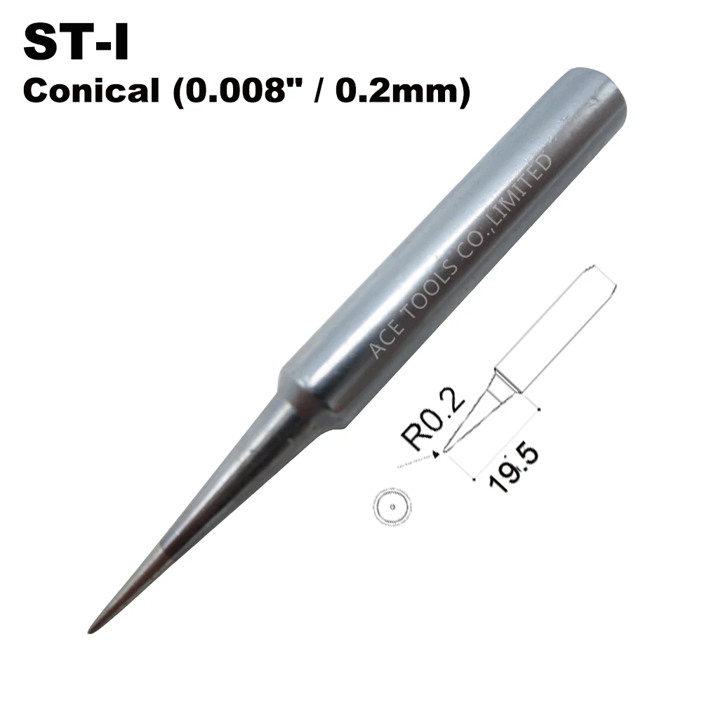 5 PCS ST Replace Soldering Tips Fit WELLER SP40L SPG40 SP40N WP25 WP30 WP35 WLC100 Iron Handle Nozzle Pencil Welding Bit