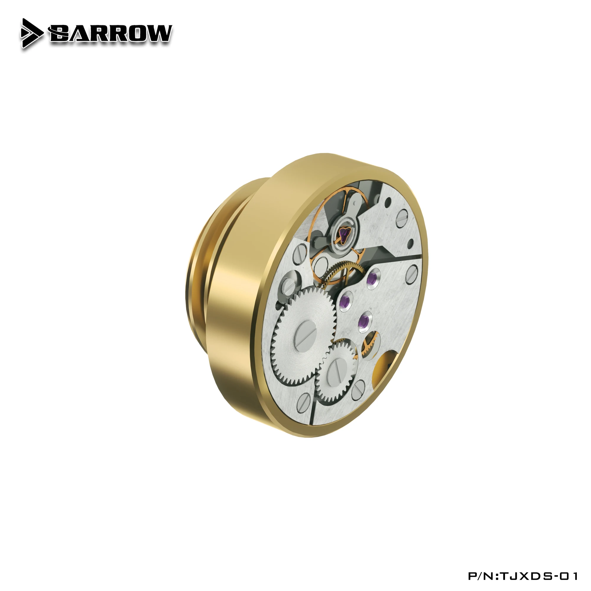 Barrow G1/4 "Time Series Tappo per acqua, Versione orologio Sigillatura Tappo di blocco, Raccordi per kit computer di raffreddamento ad acqua, TJXDS-01